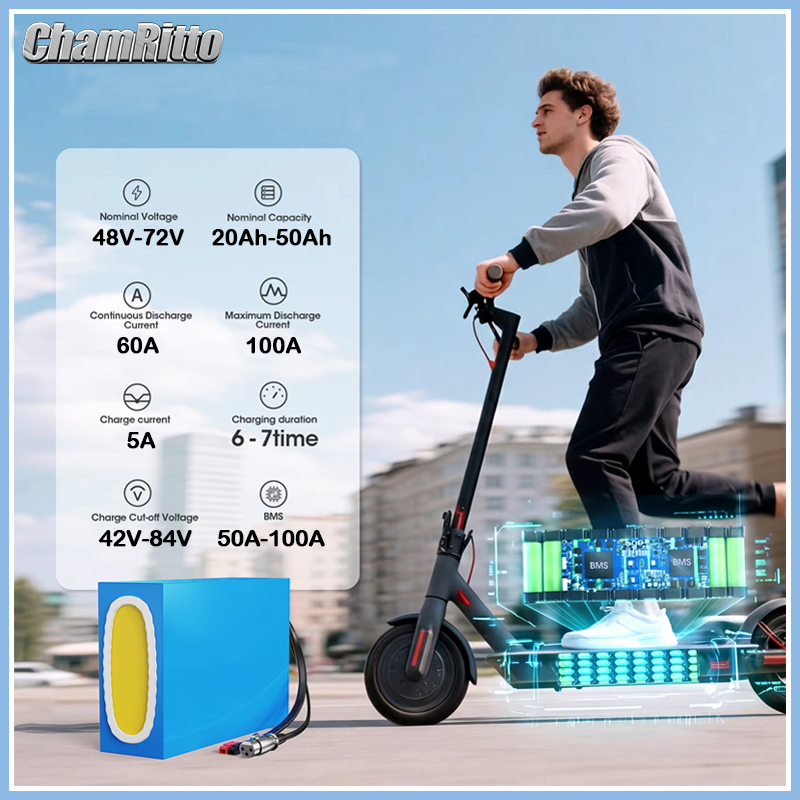 48V 52V 60V 72V 2000W ebike ch - 60V 50Ah Electric Scooter Battery review and price